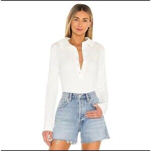 Lovers And‎ Friends Flora Bodysuit White Size XXS NWT